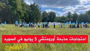 احتجاجات مذبحة أورومتشي 5 يوليو في السويد