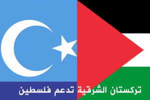 تركستان الشرقية تدعم فلسطين