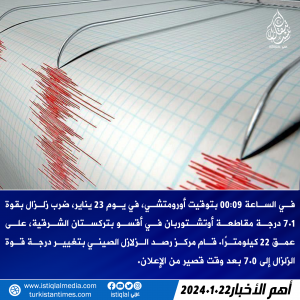 خبر عاجل 2024.1.22
