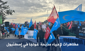 مظاهرات لإحياء مذبحة غولجا في إسطنبول