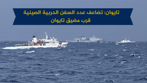 تايوان: تضاعف عدد السفن الحربية الصينية قرب مضيق تايوان