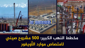 مخطط النهب الكبير: 500 مشروع صيني لامتصاص موارد الأويغور