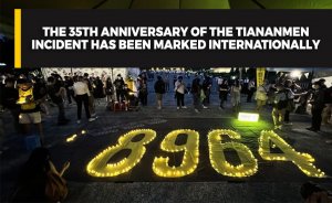 The 35th anniversary of the Tiananmen incident has been marked internationally