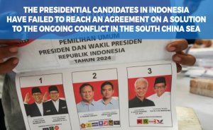 The presidential candidates in Indonesia have failed to reach an agreement on a solution to the ongoing conflict in the South China Sea.