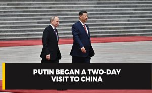 Putin began a two-day visit to China