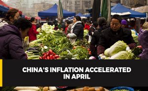 China's inflation accelerated in April