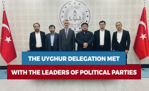The Uyghur delegation met with the leaders of political parties