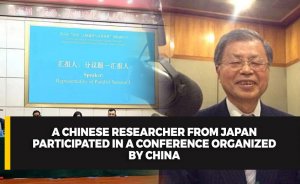 A Chinese researcher from Japan participated in a conference organized by China