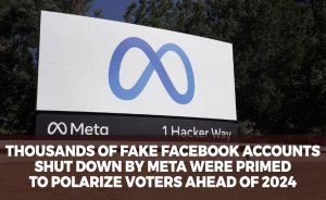 Thousands of fake Facebook accounts shut down by Meta were primed to polarize voters ahead of 2024