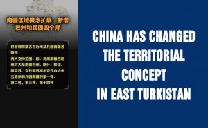 China has changed the territorial concept in East Turkistan