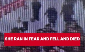 She ran in fear and fell and died