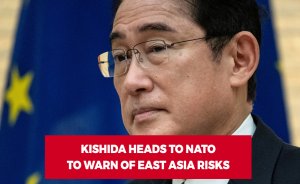 Kishida heads to NATO to warn of East Asia risks