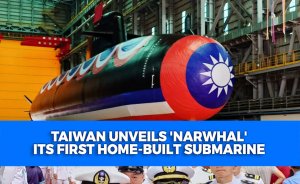 Taiwan unveils 'Narwhal,' its first home-built submarine