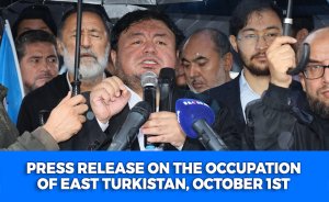 Press Release of the East Turkistan Occupation, October 1st