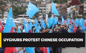 Uyghurs protest Chinese occupation