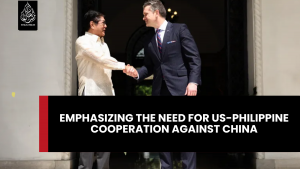 Emphasizing the need for US-Philippine cooperation against China