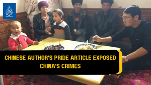 CHINESE AUTHOR'S PRIDE ARTICLE EXPOSED CHINA'S CRIMES