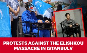 Protests against the Elishkou massacre in Istanbul