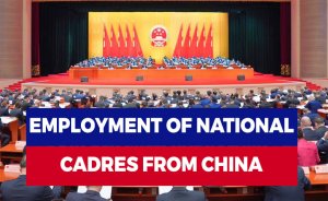 Employment of national cadres from China
