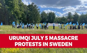 Urumqi July 5 massacre protests in Sweden
