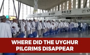 Where did the Uyghur pilgrims disappear