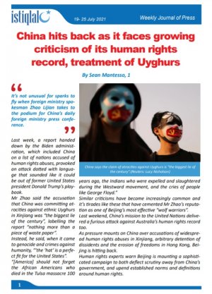 İSTİQLAL Weekly Journal of Press 19-25 July 2021