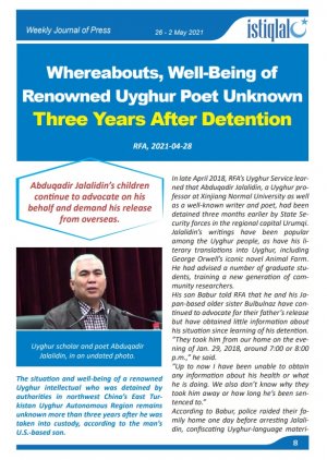 İSTİQLAL Weekly Journal of Press May 26-02 2021