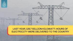 Last year, 126.7 billion kilowatt-hours of electricity were delivered to the country