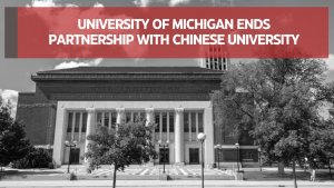 University of Michigan ends partnership with Chinese university