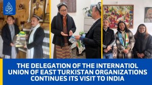 The delegation of the Internatiol Union of East Turkistan Organizations continues its visit to India