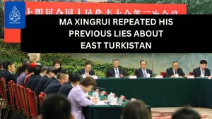 Ma Xingrui Repeated His Previous Lies About East Turkestan