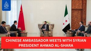 Chinese Ambassador Meets with Syrian President Ahmad al-Shara