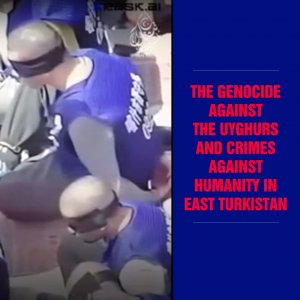 The genocide against the Uyghurs and crimes against humanity in East Turkistan.