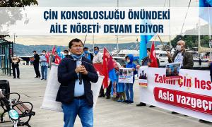 Çin Konsolosluğu önündeki 'Aile Nöbeti' devam ediyor