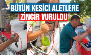 Bütün kesici aletlere zincir vuruldu