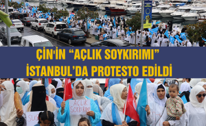 Çin'in “Açlık soykırımı” İstanbul’da protesto edildi