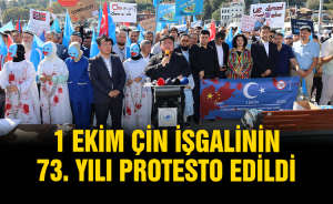 1 Ekim Çin İşgalinin 73. Yılı Protesto edildi