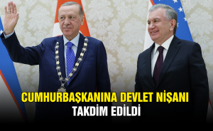 Cumhurbaşkanına devlet nişanı takdim edildi