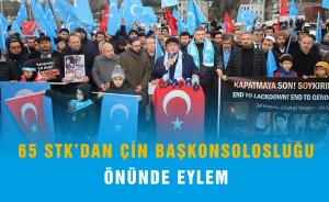 65 STK’dan Çin başkonsolosluğu önünde eylem