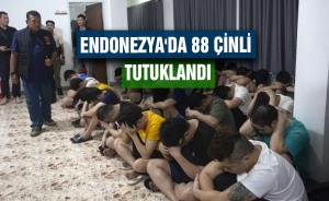 Endonezya'da 88 Çinli tutuklandı