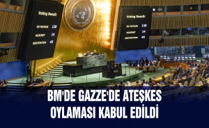 BM'de Gazze'de ateşkes oylaması kabul edildi