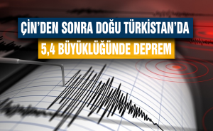 Doğu Türkistan’da 5,4 büyüklüğünde deprem