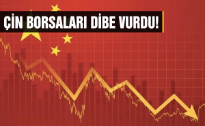 Çin borsaları dibe vurdu!