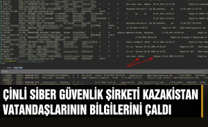 Çinli siber güvenlik şirketi Kazakistan vatandaşlarının bilgilerini çaldı