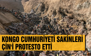 Kongo Cumhuriyeti sakinleri Çin'i protesto etti