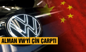 Volkswagen'i  Çin çarptı
