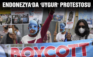 Endonezya'da 'Uygur' protestosu