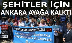 ŞEHİTLER İÇİN ANKARA AYAĞA KALKTI
