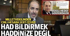 ÇİNLİLER MİLLETVEKİLİ YENEROĞLU'NU HEDEF GÖSTERDİ