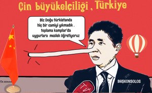 ÇİN BAŞKONSOLOSUNUN YALANLARINA UYGURLARDAN TEPKİ GELDİ